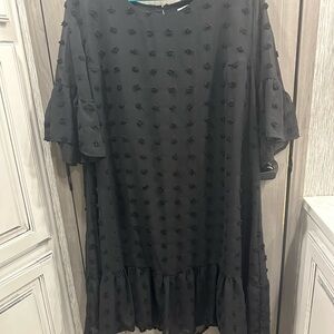 Elegant Black Midi Dress